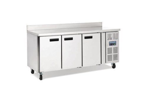 Polar Refrigerated workbench | stainless steel | 3 doors | 358L 