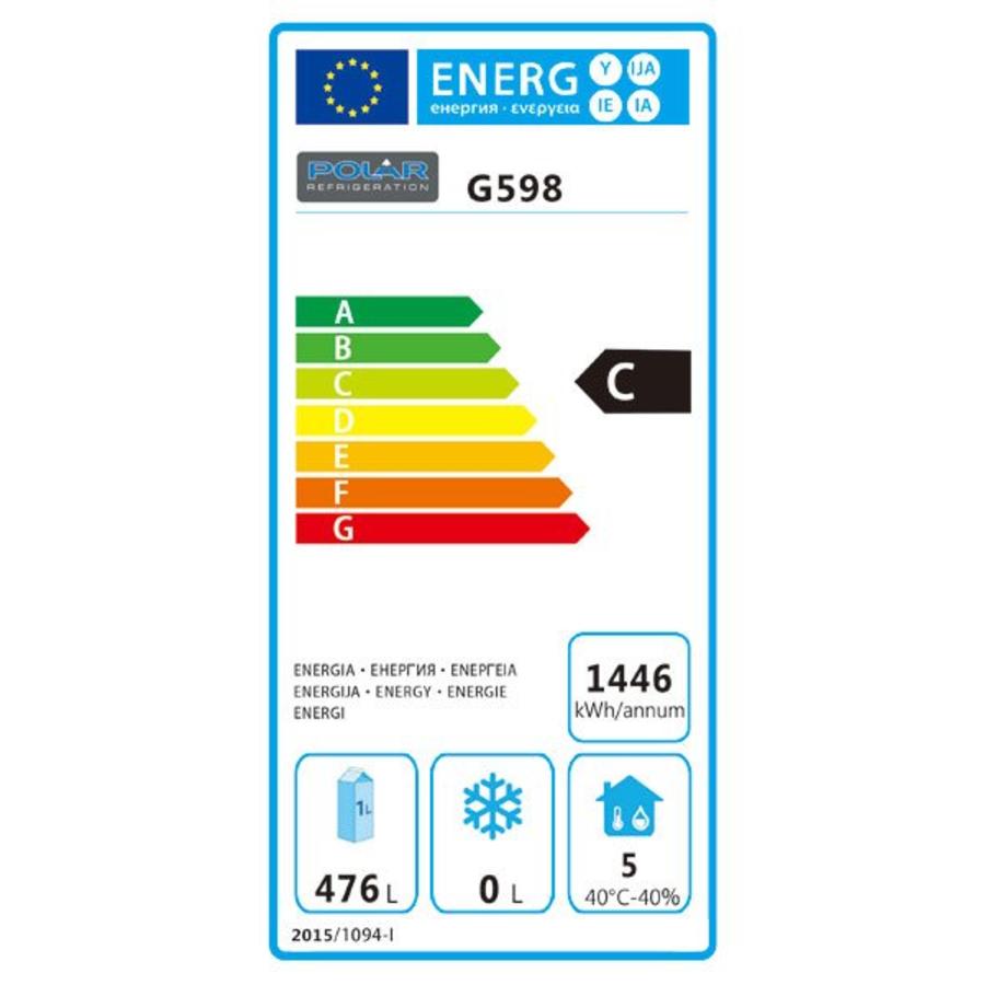 Établi réfrigéré Polar 4 portes | 553 litres