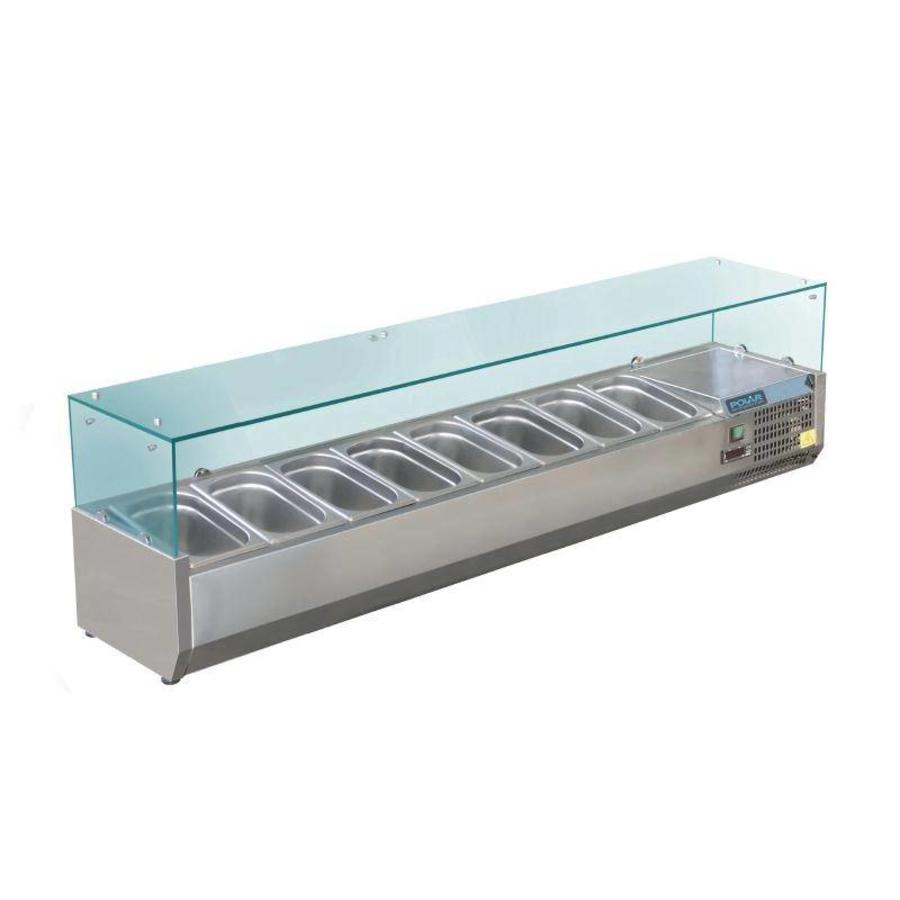 Set-up refrigerated display case | 8 x GN 1/3