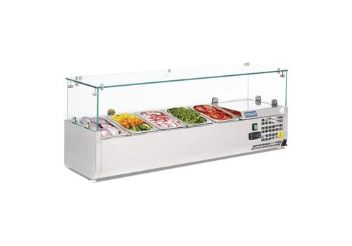  Polar Set-up refrigerated display case / 5x GN 1/4 