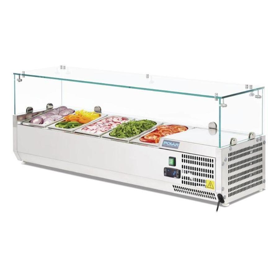 Vitrine réfrigérée 5xGN1/4