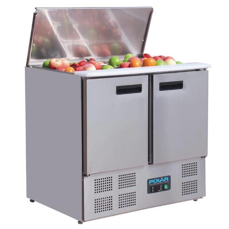 Saladette 2 doors | 2.5 GN containers