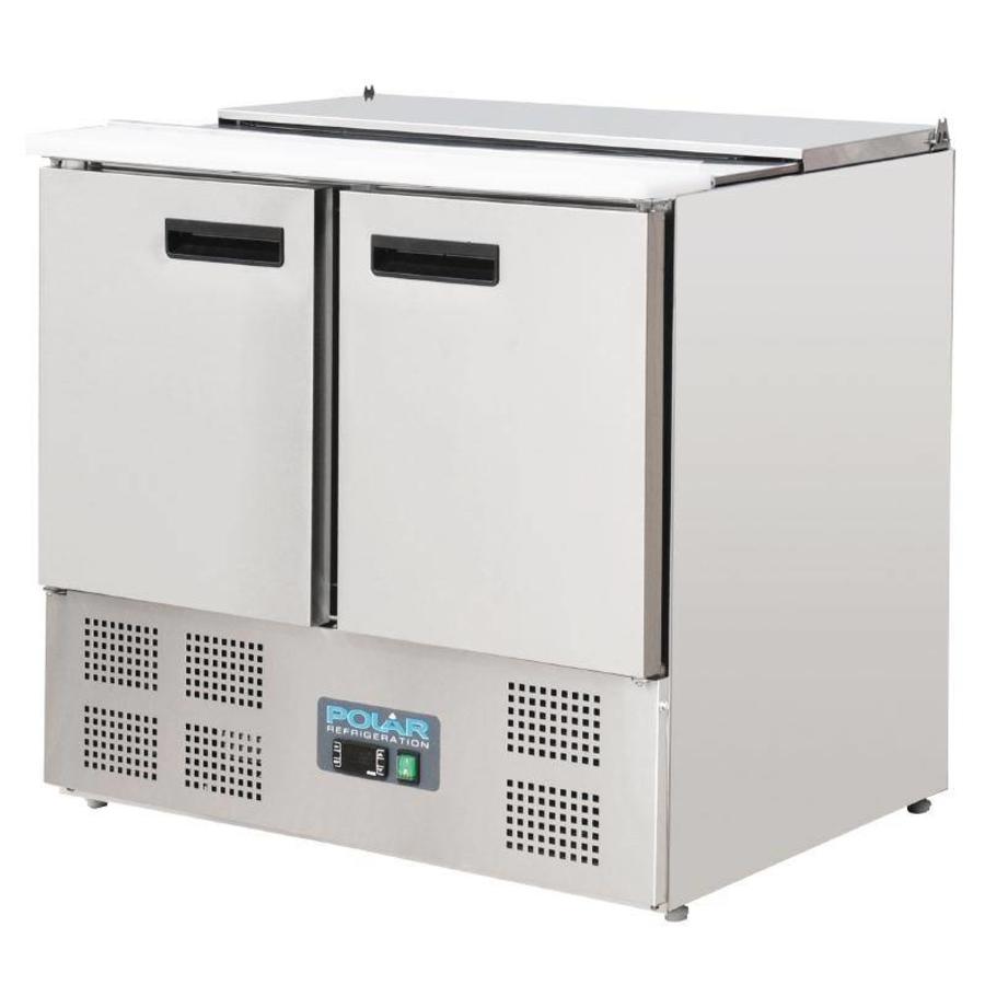 Saladette 2 doors | 2.5 GN containers