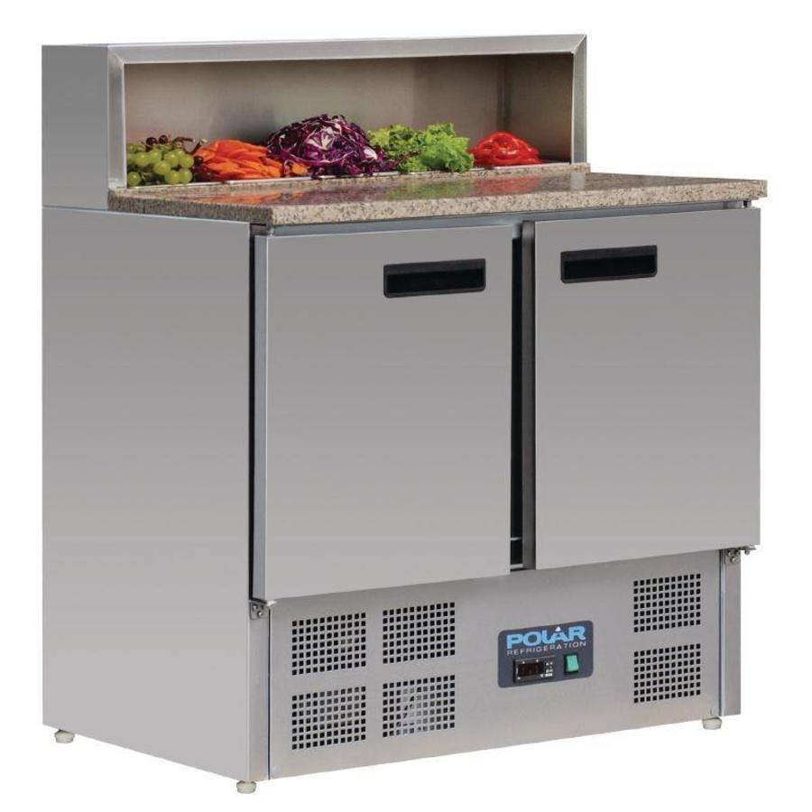 Pizza-Werkbank mit Marmor 90x70x110 cm