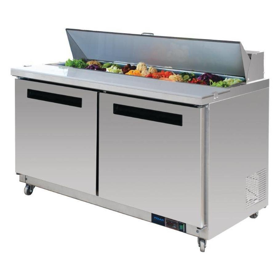 Polar 2-türige gekühlte Saladette | 527 l