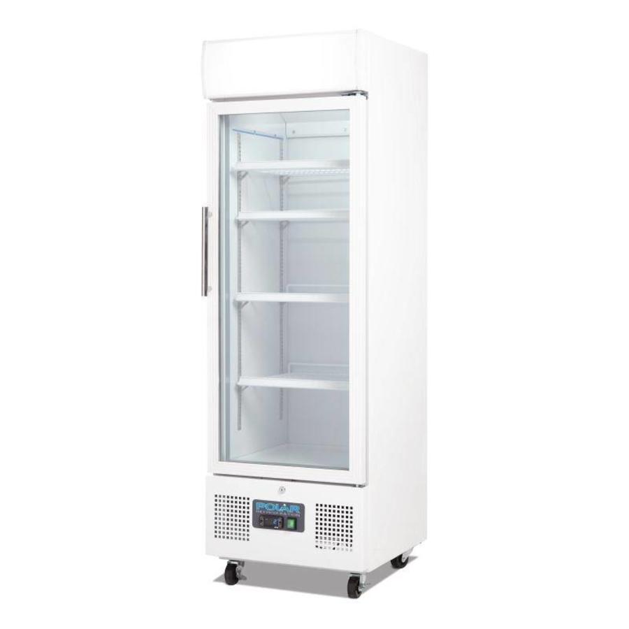 Porte vitrée du réfrigérateur | Blanc | 169,2 (h) x 53 (l) x 57,5 (p) cm