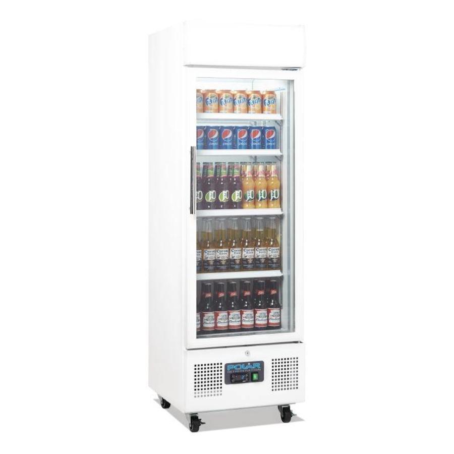 Porte vitrée du réfrigérateur | Blanc | 169,2 (h) x 53 (l) x 57,5 (p) cm