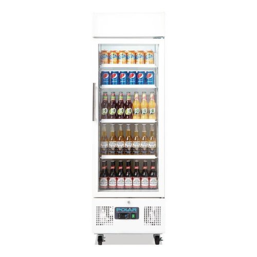  Polar Porte vitrée du réfrigérateur | Blanc | 169,2 (h) x 53 (l) x 57,5 (p) cm 