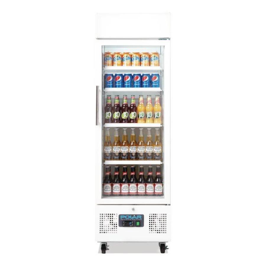 Porte vitrée du réfrigérateur | Blanc | 169,2 (h) x 53 (l) x 57,5 (p) cm