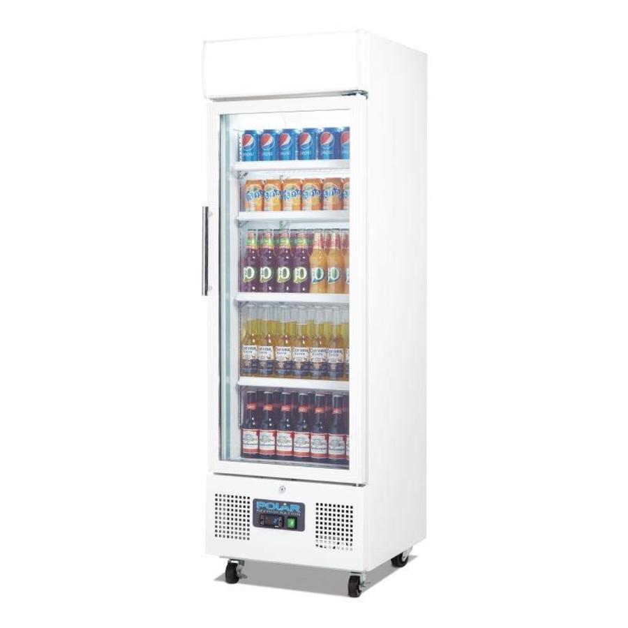 Porte vitrée du réfrigérateur | Blanc | 169,2 (h) x 53 (l) x 57,5 (p) cm