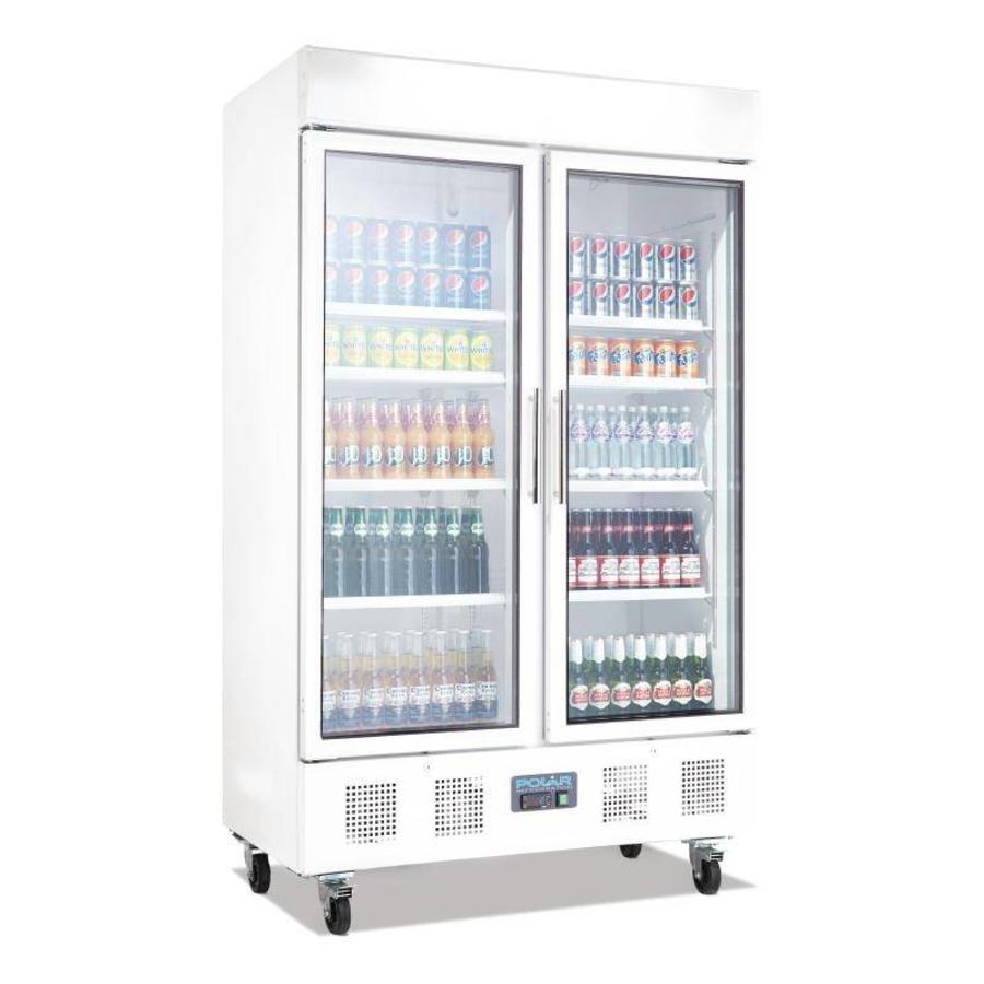 Barkühlung für Flaschen 952 Liter | 2 Flügeltüren