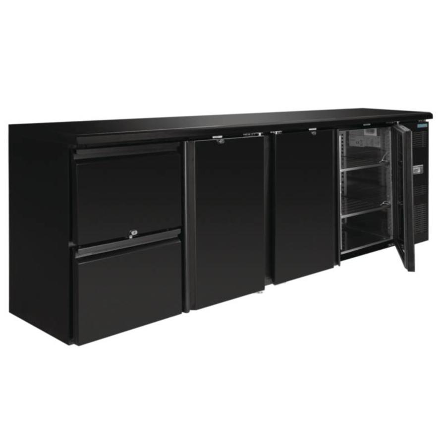 Barkühlschrank | 3 Türen | 2 Laden