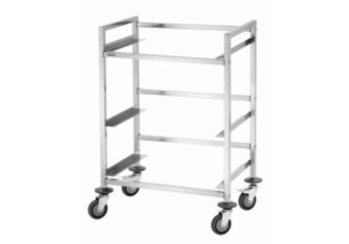  Bartscher Chariot de débarras de caisses 96(h)x72x50cm 