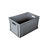 HorecaTraders Caisse en plastique | Bac de rangement en plastique | 60x40x32 cm
