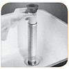 HorecaTraders Tube vertical perforé en acier inoxydable 1"1/2 | H=255 mm
