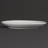 Witte porselein ronde borden 18 cm (stuks 12)