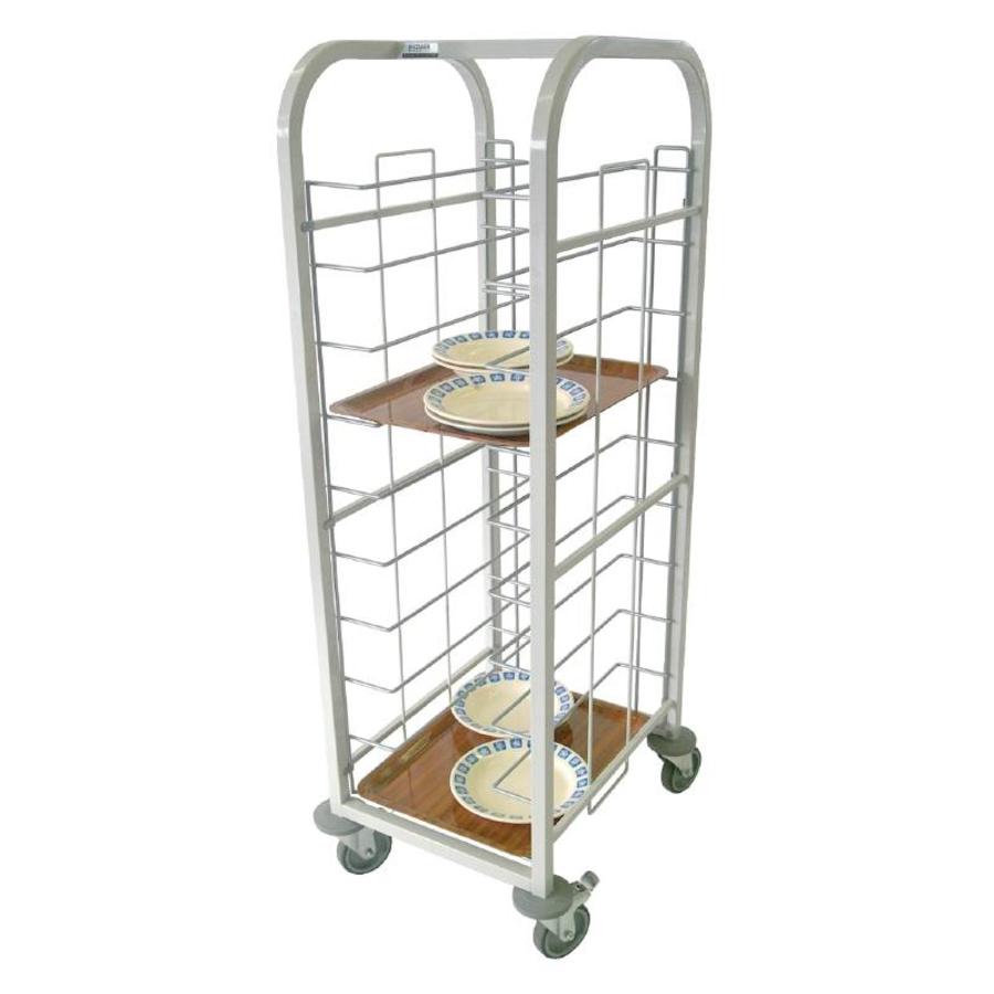 Steel tray trolley 134 (h) x49 (w) x58 (d) cm