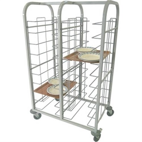  HorecaTraders Chariot à plateaux Double | Acier | 150(h)x110(l)x41(p)cm 