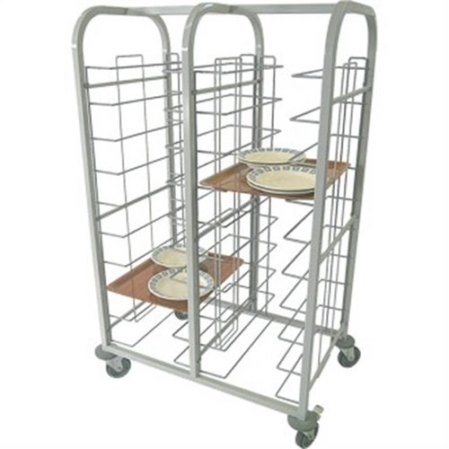  HorecaTraders Tray trolley Double | Steel | 150(h)x110(w)x41(d)cm 