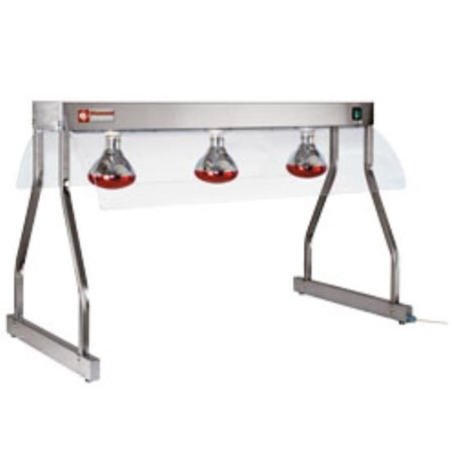 Lampe chauffante avec cadre | 3 lampes