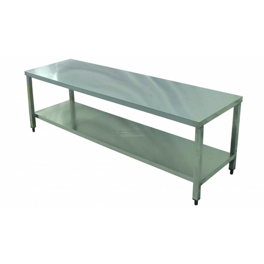Untergestell - Edelstahltisch | 200 x 60 x 63,5 cm (B x T x H)