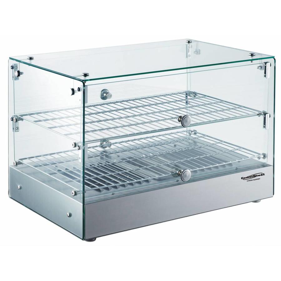 Vitrine chauffante pour collations | 2 grilles