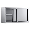 Combisteel Armoire murale en acier inoxydable avec portes coulissantes 140x40x65 cm