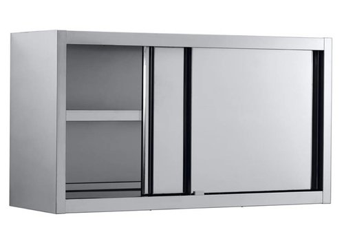  Combisteel RVS Muurkast met schuifdeuren 140x40x65 cm 