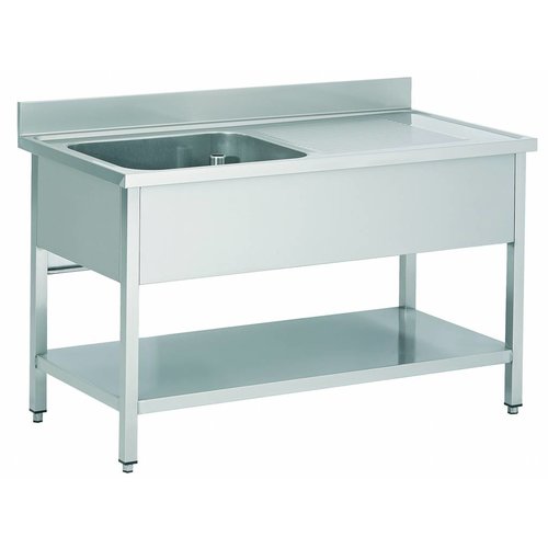  Combisteel Spüle Edelstahl Profi | 2 Formate | Wanne links 
