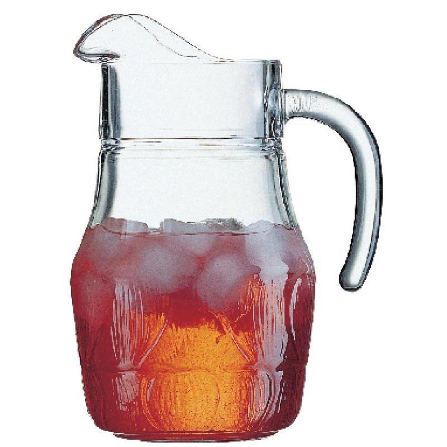 Pichet à eau en verre 1,3 L | 6 pièces