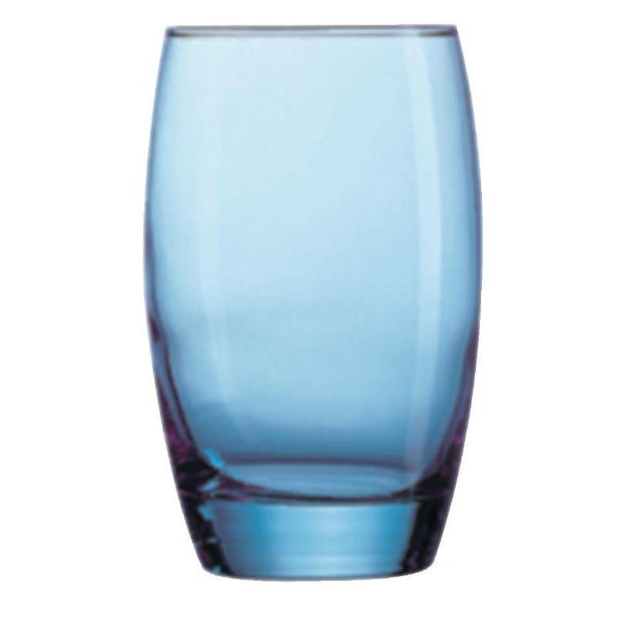 Salto Tumbler Glass Blue 35cl | 24 pcs