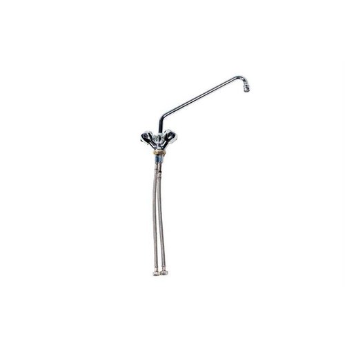  HorecaTraders Chrome plated mixer tap | 2 rotary knobs 