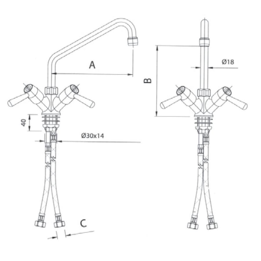 Mixer Tap with Quarter Turn Operation | 3 Formats