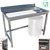 HorecaTraders Stainless Steel Sink with Workspace | 120x70x88 cm