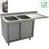 Stainless Steel Sink | 2 Tubs Left | 160x70x88cm