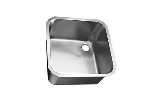  HorecaTraders Square stainless steel sinks without overflow | 9 Formats 