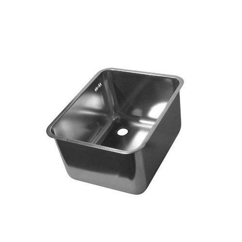  HorecaTraders Stainless Steel Rectangular Sinks with Overflow | 12 Sizes 