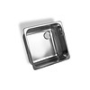 Built-in sink stainless steel with overflow | Square