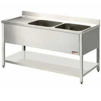 Évier de table en acier inoxydable professionnel | 2 Formats | boîte à droite