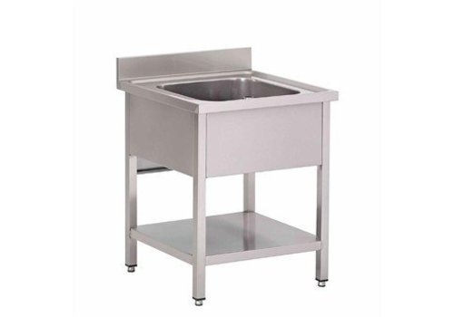  Combisteel Évier professionnel en acier inoxydable | 3 formats | Évier du milieu 