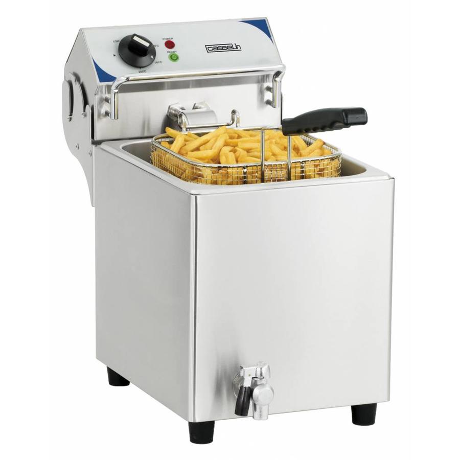 Friteuse électrique avec robinet de vidange | 7 litres