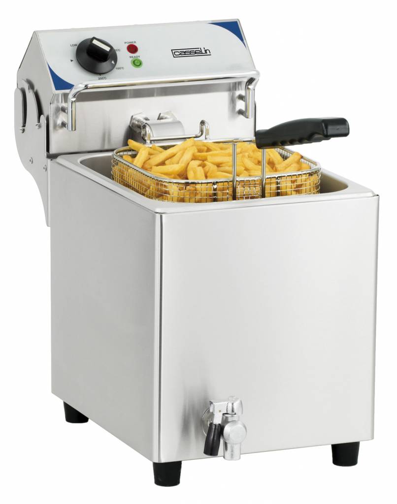 Buy Electric fryer with drain valve 7 litres online HorecaTraders