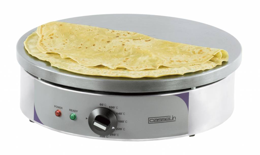 Elektrisch Crêpe apparaat Ø400 mm 230 volt RVS frame 2700 W