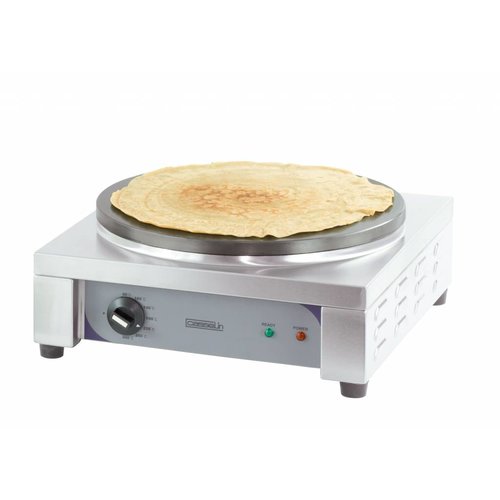  Casselin Elektrische Crêpes bakplaat | Ø400 mm | 2 700 W | 230 volt | RVS frame 