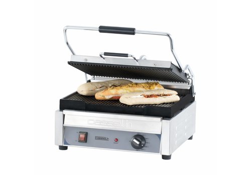  Casselin Premium Contact Grill Grooved | 375x287mm 