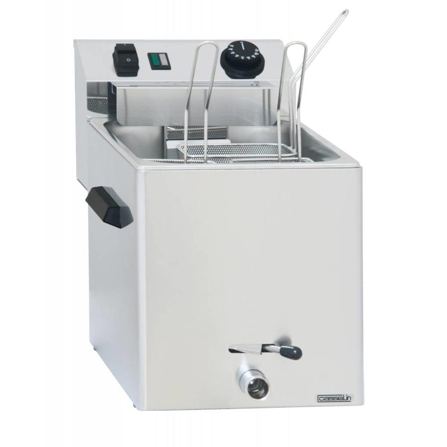 Cuiseur à pâtes électrique avec robinet de vidange | 3 paniers