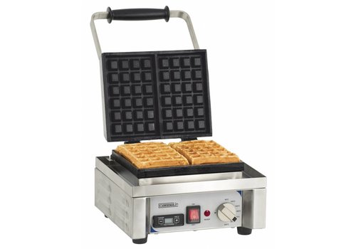  Casselin Einzelwaffeleisen | Edelstahl | L 296 x B 415 x H 290 mm 