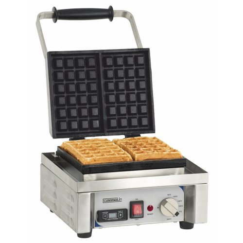  Casselin Single Waffle Iron | stainless steel | L 296 x P 415 x H 290mm 