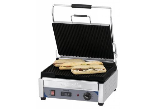  Casselin Grille à panini rainurée | Usage intensif 