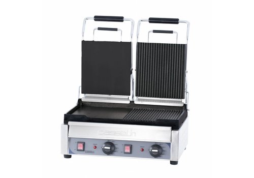  Casselin Double Contact Grill Smooth/Ribbed | 490x520mm 